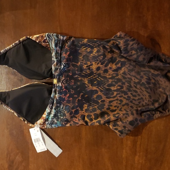 NWT Amoressa by Miraclesuit Bengal Dream Halter One-Piece Swimsuit 8 - Picture 6 of 6